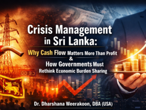Crisis management Sri Lanka cash flow strategy