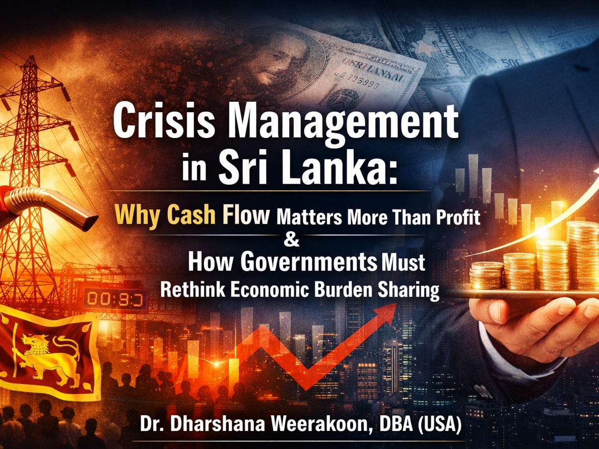 Crisis management Sri Lanka cash flow strategy